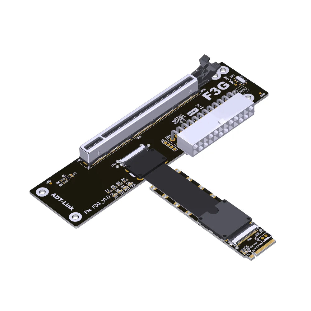Adt f43sg pcie 5.0 x16 to m.2 nvme gpu dock | egpu adapter cable for laptop nuc itx stx - ₹6,999