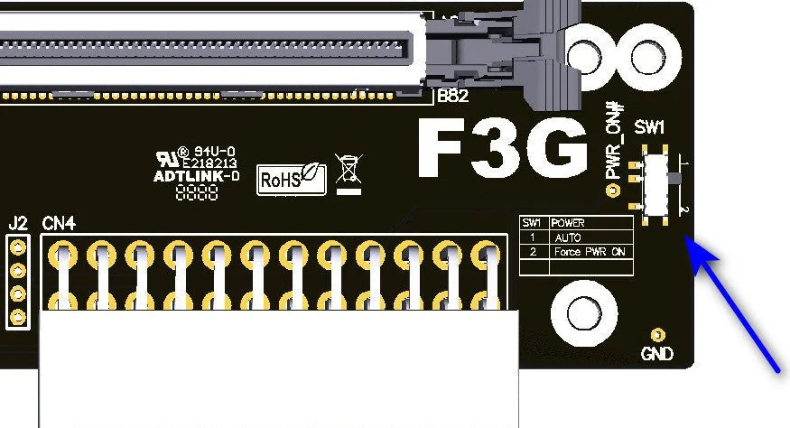 Adt f43sg pcie 5.0 x16 to m.2 nvme gpu dock | egpu adapter cable for laptop nuc itx stx - ₹6,999