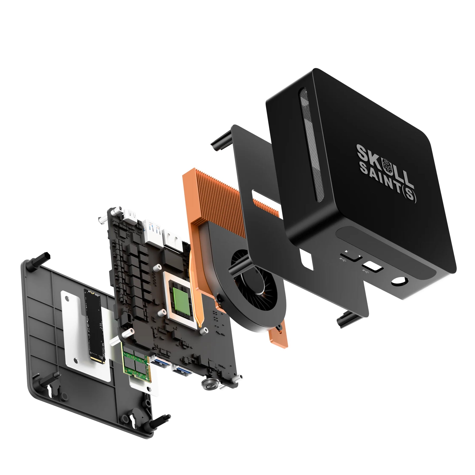 Corex by skullsaints: powered by ryzen 5 4500u wi-fi 6e bt 5.3 triple display and expandable ram & storage ai mini pc