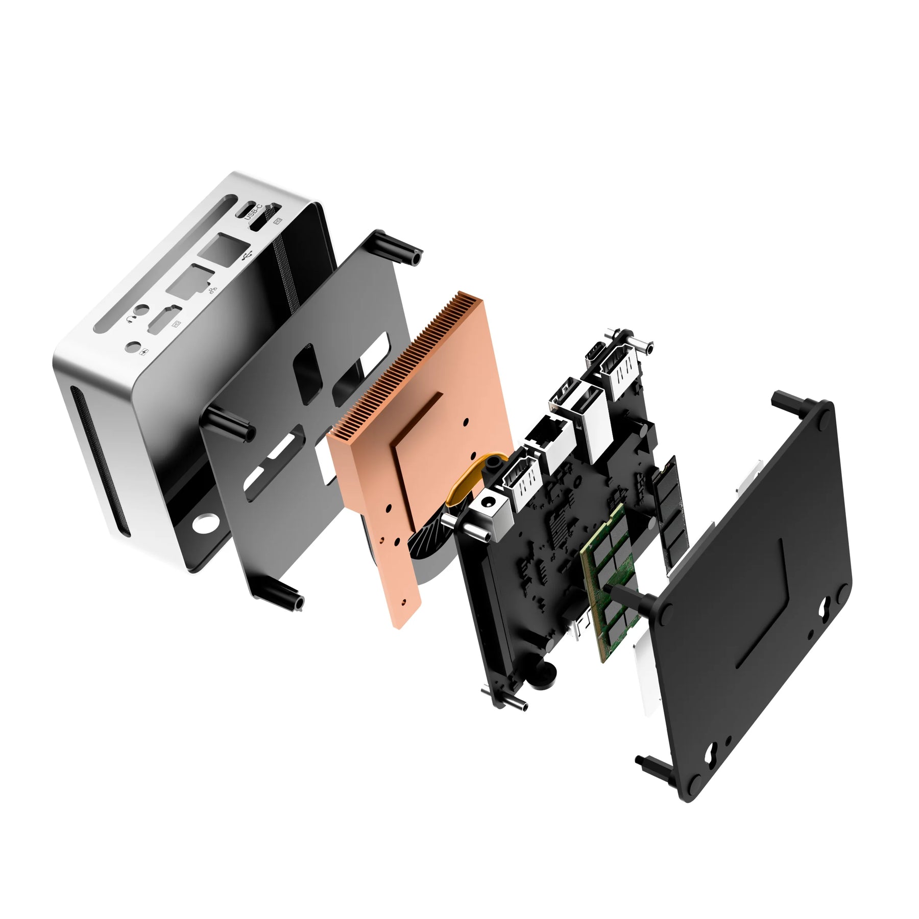 Corex by skullsaints: powered by ryzen 5 4500u wi-fi 6e bt 5.3 triple display and expandable ram & storage ai mini pc