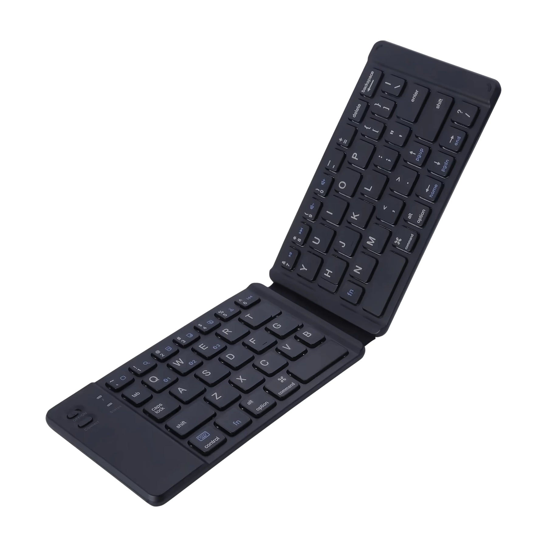 Portable light-handy mini wireless bluetooth folding keyboard foldable wireless keypad for ios/android/windows ipad tablet and phone - free