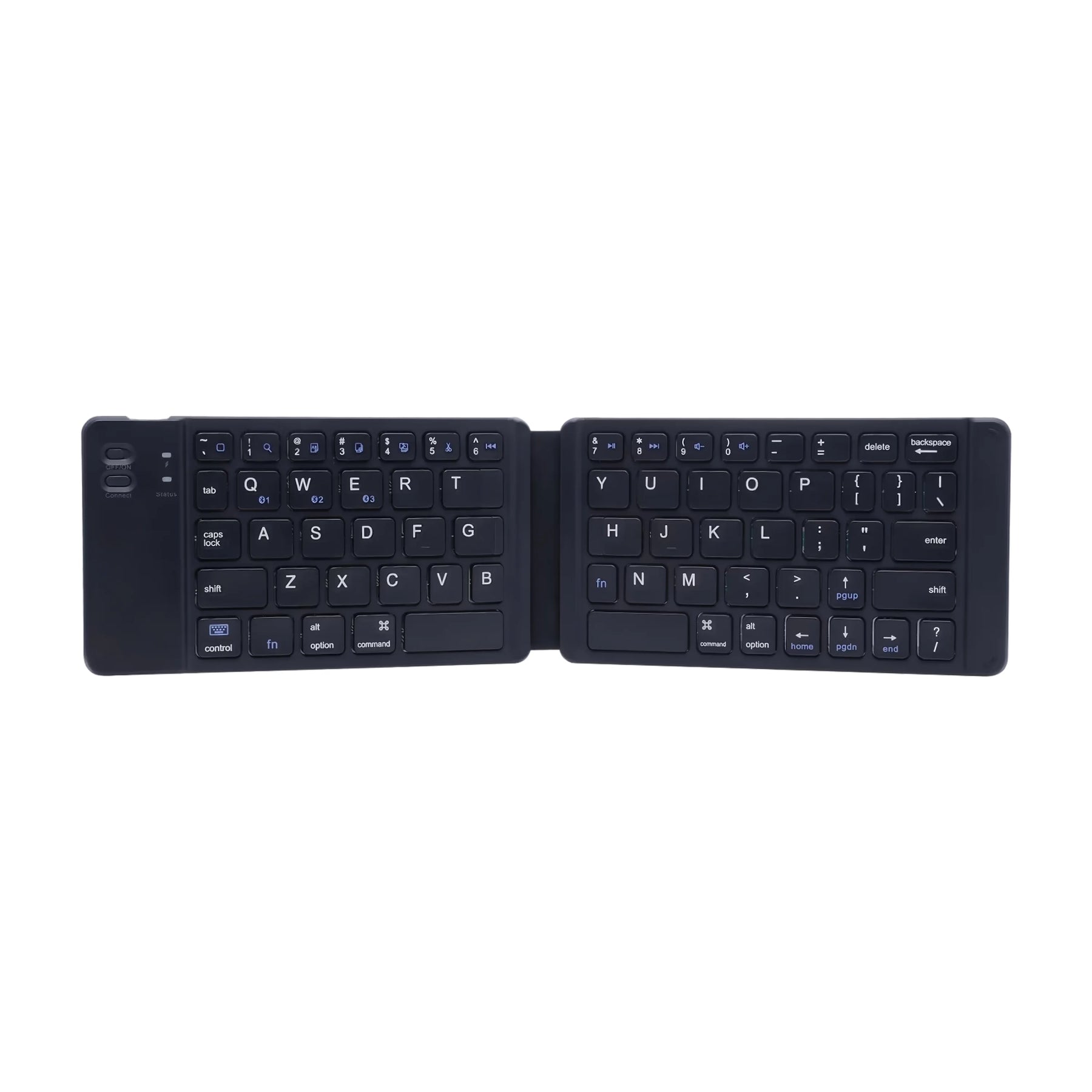 Portable light-handy mini wireless bluetooth folding keyboard foldable wireless keypad for ios/android/windows ipad tablet and phone - free