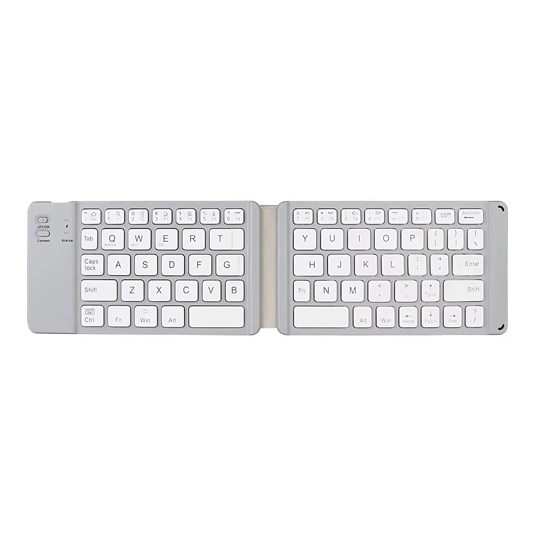 Portable light-handy mini wireless bluetooth folding keyboard foldable wireless keypad for ios/android/windows ipad tablet and phone - free