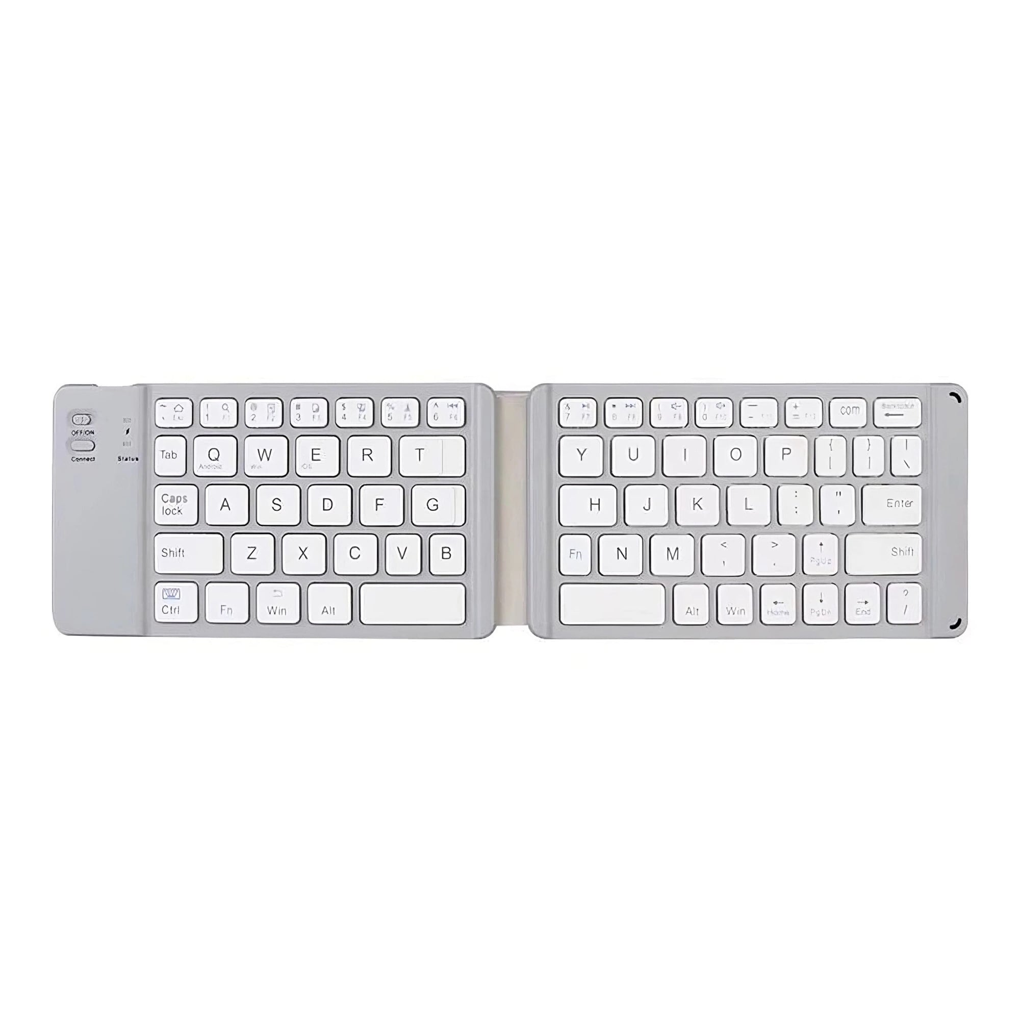 Portable light-handy mini wireless bluetooth folding keyboard foldable wireless keypad for ios/android/windows ipad tablet and phone - free
