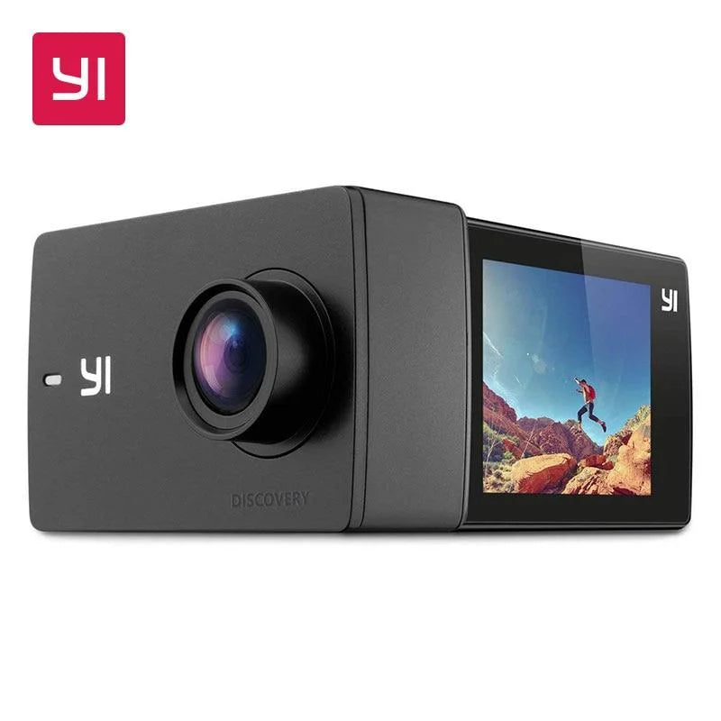 Yi discovery action camera 4k 20fps sports cam 8mp 16mp with 2.0 touchscreen built-in wi-fi 150 degree ultra wide angle - on sale