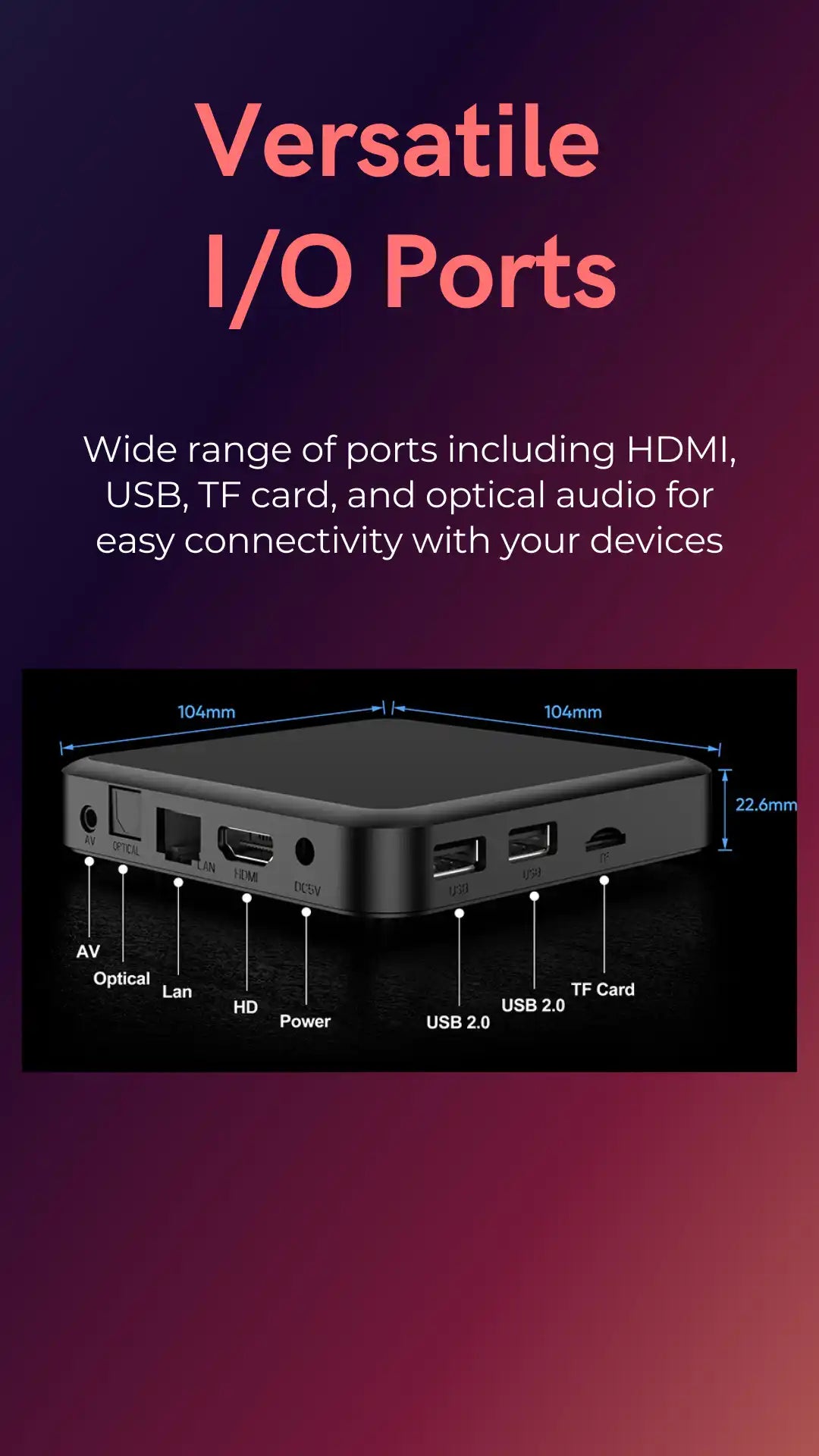 X9 Turbo Android TV Box: 4K UHD 4GB RAM 64GB Storage WiFi & BT 5.0 ...