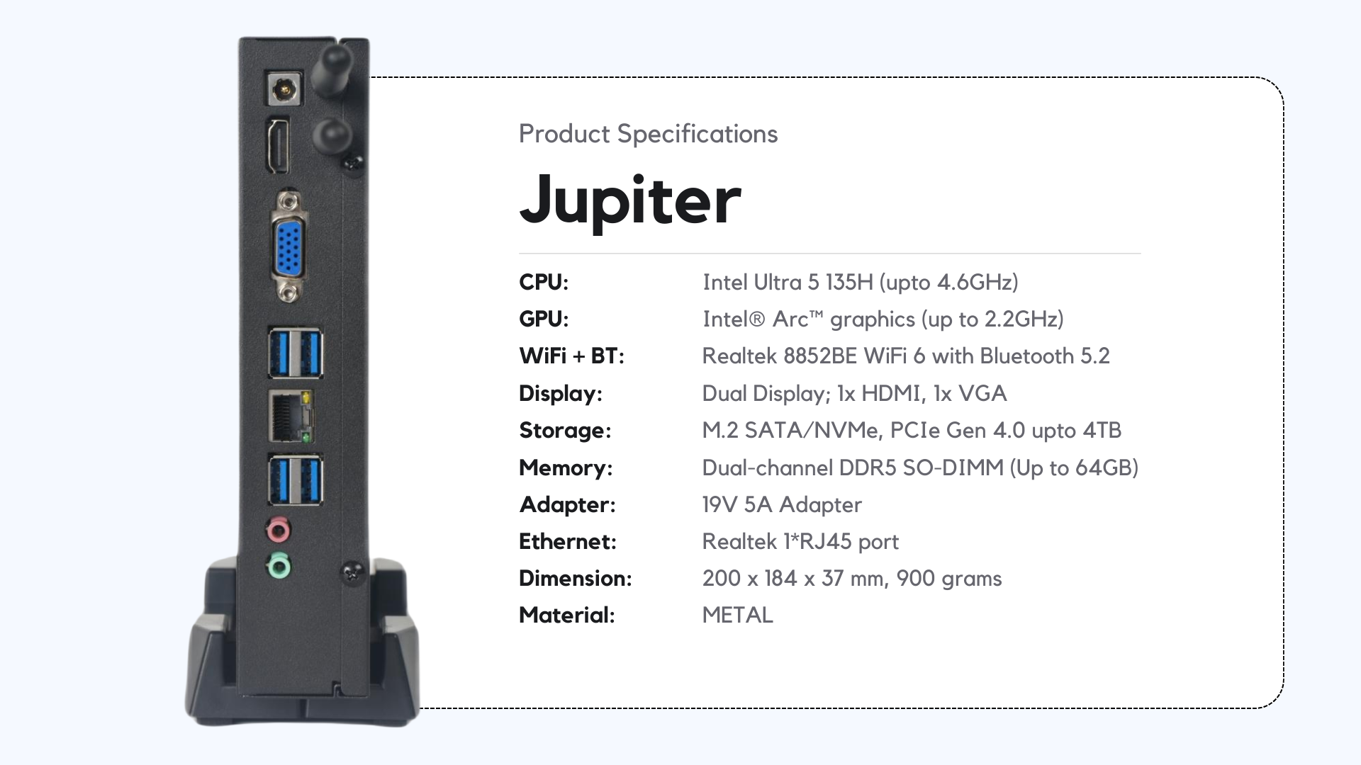 Jupiter by SkullSaints – Intel 14th Gen Core Ultra 5 135H 14 Cores 18 ...