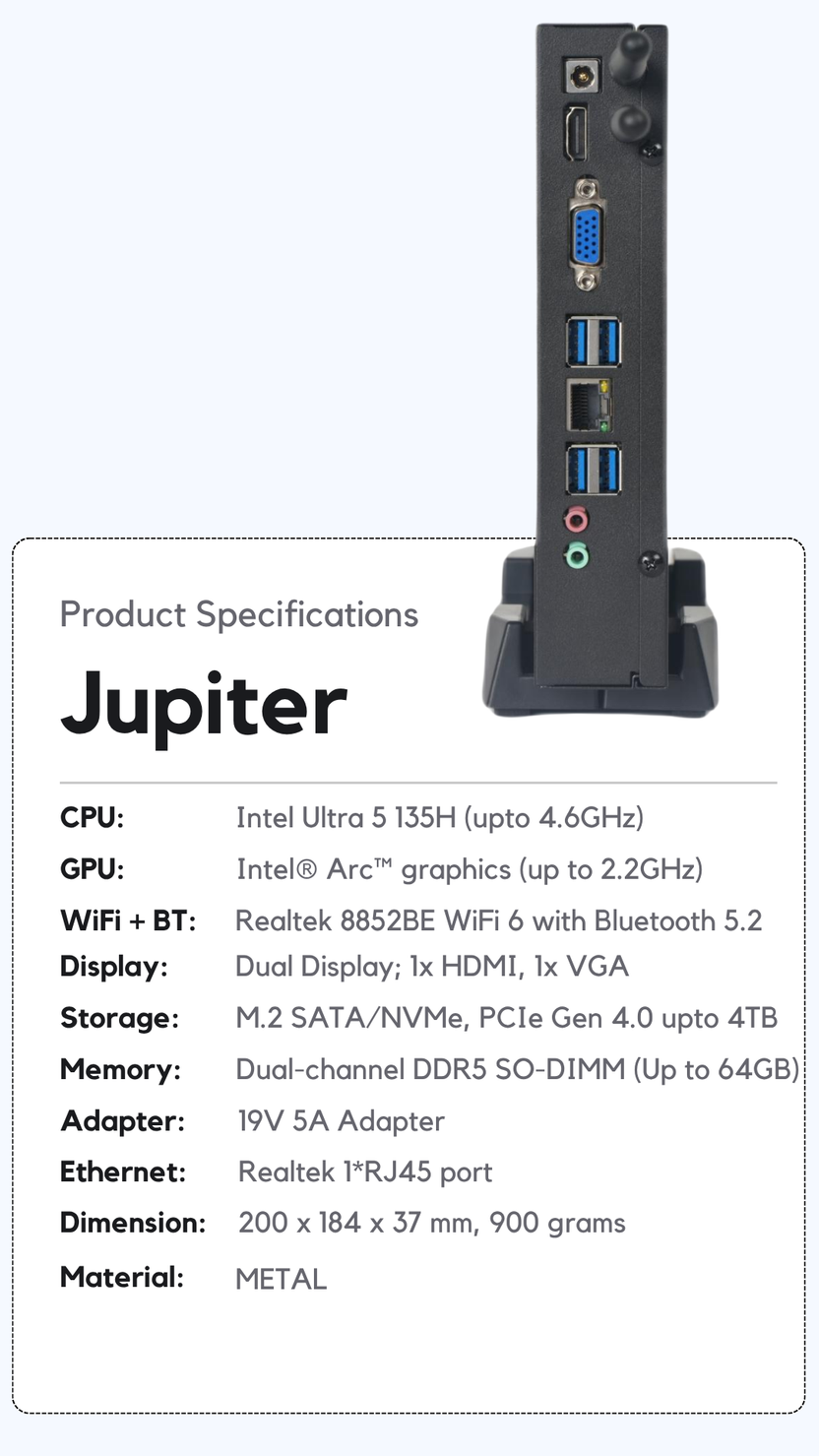Jupiter by SkullSaints – Intel 14th Gen Core Ultra 5 135H 14 Cores 18 ...