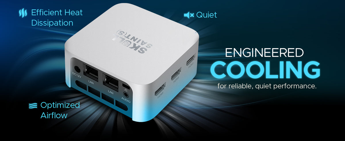 Rudra by SkullSaints Mini PC with N150 Twin Lake (Upto 3.6GHz) Triple ...