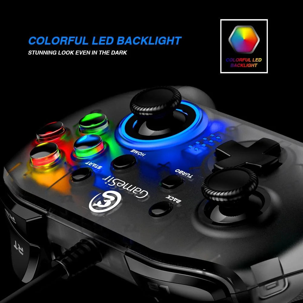 GameSir T4w USB Wired Game Controller Gamepad with Vibration and Turbo Function Joystick for Windows 7/8/10