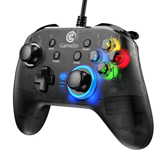 GameSir T4w USB Wired Game Controller Gamepad with Vibration and Turbo Function Joystick for Windows 7/8/10