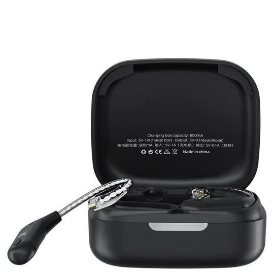 Kz az09 hd bluetooth module wireless upgrade cable bluetooth 5.2 hifi wireless ear hook c pin connector with charging case - ₹2,999
