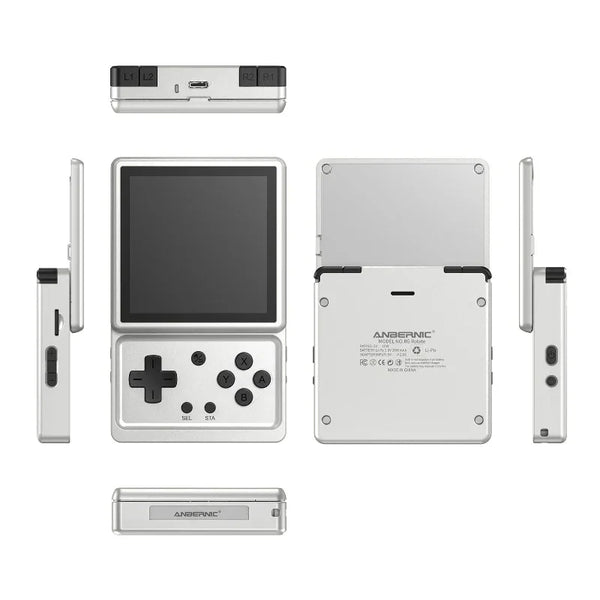 Anbernic RG Rotate Android 12 Handheld Gaming Console, 3.5-inch IPS Fully Laminated Display (720×720), 30+ Emulators. Features Unisoc T618, WiFi 5, Bluetooth 5.0, AI Gaming Tools & 2000mAh Battery (SD Card is NOT INCLUDED)