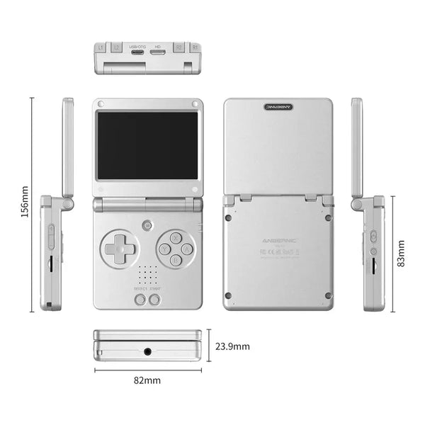 Anbernic RG SP Retro Handheld Gaming Console - Linux OS, 3.4-inch IPS Display (720x480), 5000+ Classic Games, Features 3300mAh Battery, WiFi, HDMI & Bluetooth (16GB Card Included)