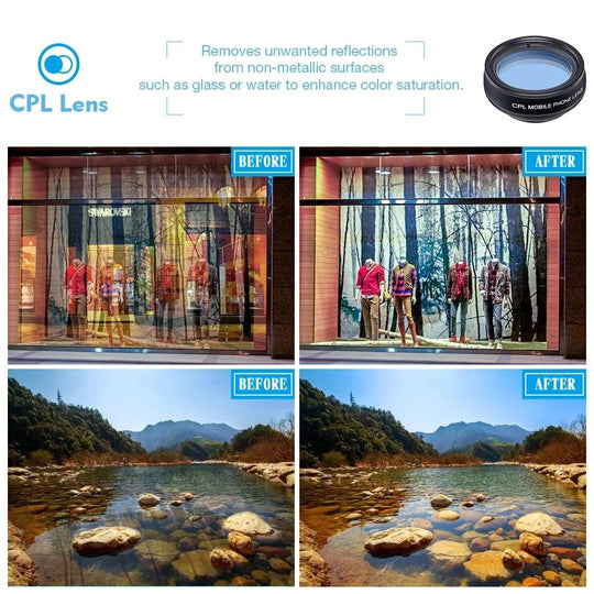 Apexel 10 in 1 phone camera lens kit fisheye wide angle macro lens cpl filter kaleidoscope and 2x telescope lens for smartphone - ₹2,999