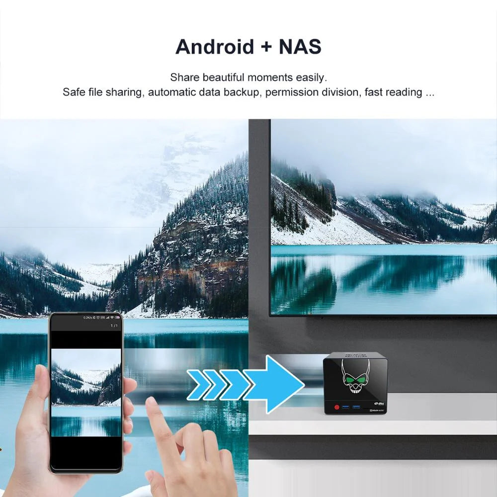 Beelink new gs-king x amlogic s922x-h smart android 9.0 tv box 4gb ddr4 64gb rom dolby audio dts listen 4k hd hi-fi media player - ₹34,999