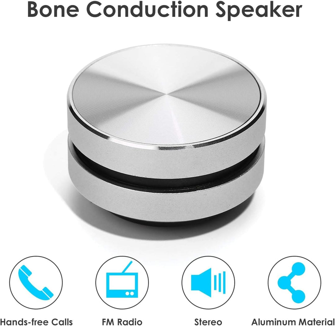 Bone conduction speakers: wireless bt connectivity loud stereo sound built - in mic for hands - free calls fm radio aluminum body - ₹1,999