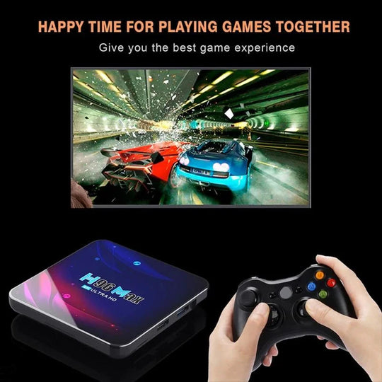 Electroniks-india h96 max v11 smart tv box android 11 4g+64gb android 11 4k wifi 2.4g 5g google voice set top box - ₹4,999