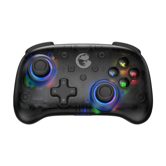 Gamesir t4 mini bluetooth gyro controller gamepad for nintendo switch apple arcade ios android pc semi transparent black / white - ₹2,799