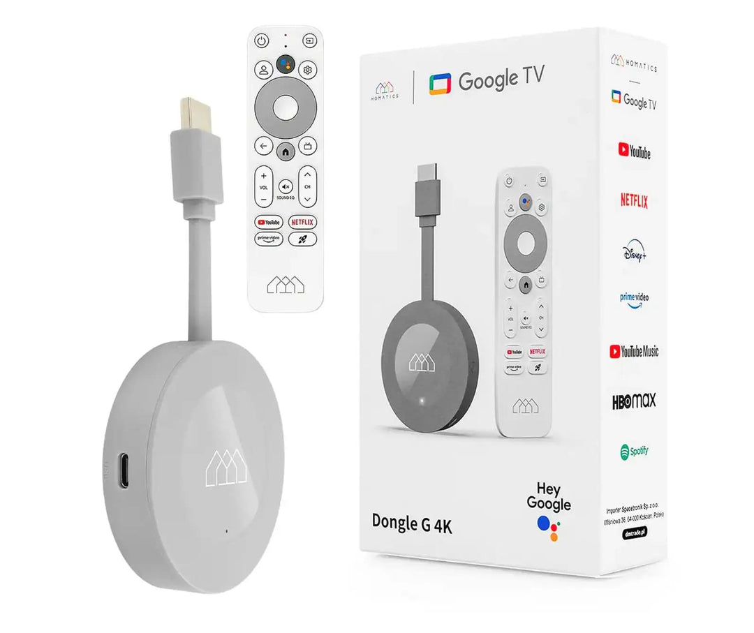 HOMATICS Dongle G: 2GB LPDDR4 RAM 32GB ROM 4K TV Stick with Google & Netflix Certification Android 11 OS Media Player Amlogic S905Y4 Dolby