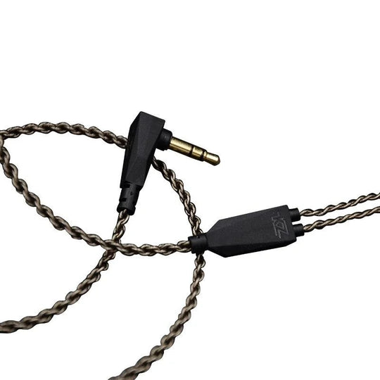 KZ 1.2M High Purity Oxygen Free Copper Headset Silver Plated Wire 0.75mm Pin Upgrade Cable For ZS10/ZST/AS10/ES3/ZSR/ES4Earphone