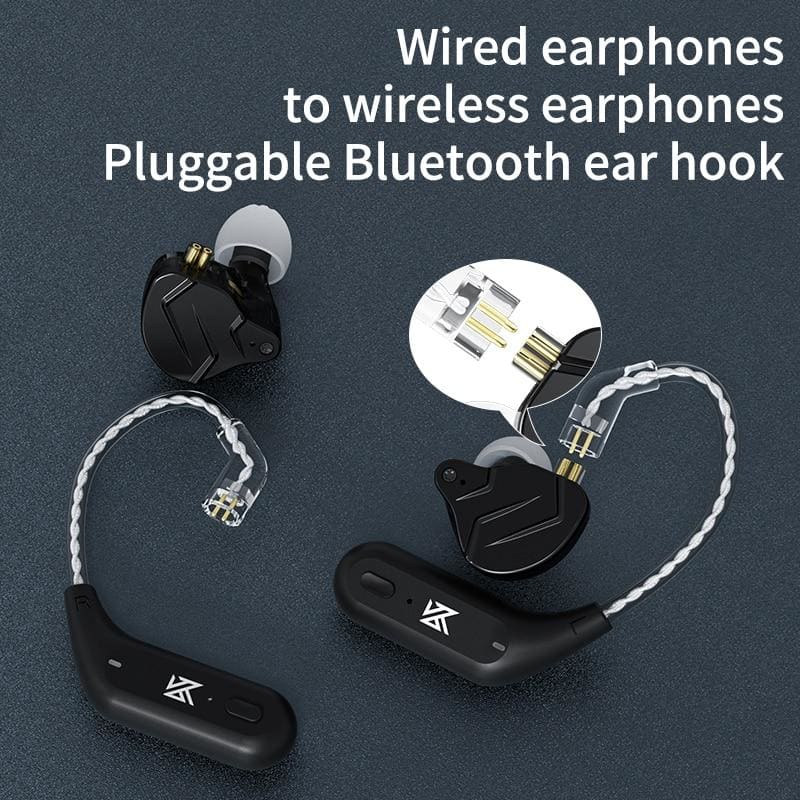 Kz az09 hd bluetooth module wireless upgrade cable bluetooth 5.2 hifi wireless ear hook c pin connector with charging case - ₹2,999