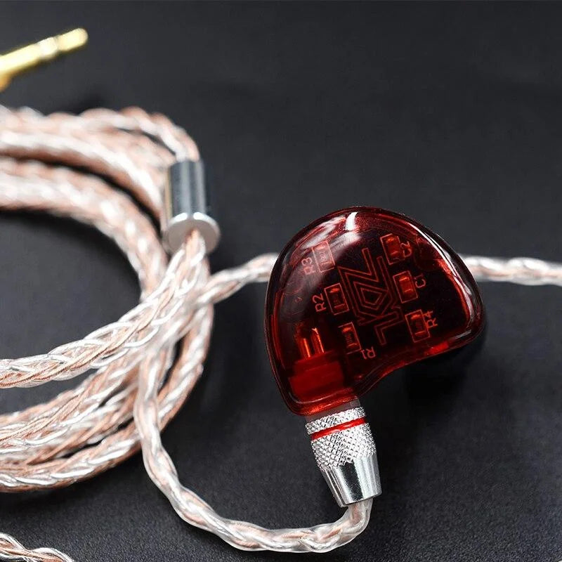 KZ Headphone Copper silver mixed plated upgrade cable Earphone Cable wire MMCX Pin for ZST ZS10 ES3 ES4 AS10 BA10 ZS6 ZS5 ZS4