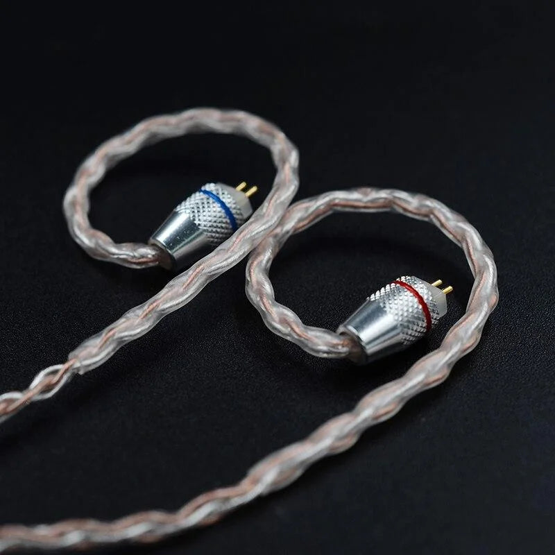 KZ Headphone Copper silver mixed plated upgrade cable Earphone Cable wire MMCX Pin for ZST ZS10 ES3 ES4 AS10 BA10 ZS6 ZS5 ZS4