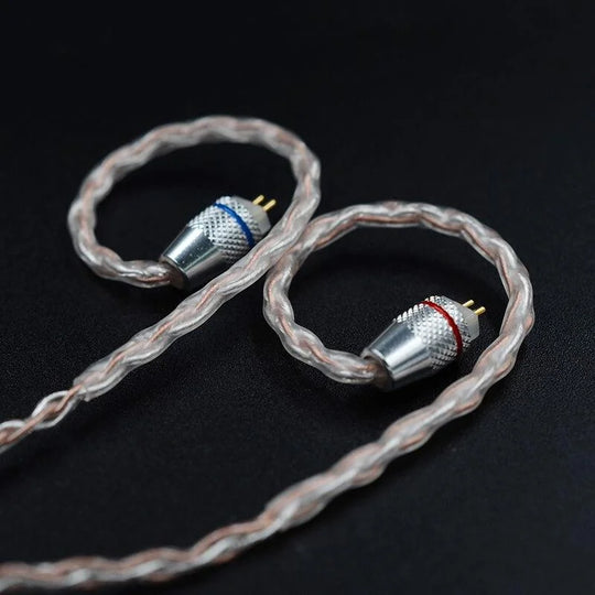 KZ Headphone Copper silver mixed plated upgrade cable Earphone Cable wire MMCX Pin for ZST ZS10 ES3 ES4 AS10 BA10 ZS6 ZS5 ZS4