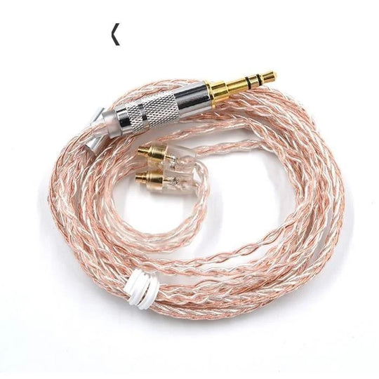 Kz headphone copper silver mixed plated upgrade cable earphone cable wire mmcx pin for zst zs10 es3 es4 as10 ba10 zs6 zs5 zs4 - on sale