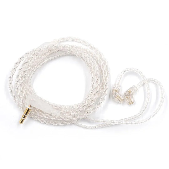 KZ ZSX/ZSN Pro/ZS10 Pro/AS16 Headphones Silver plated upgrade cable 2PIN pin 0.75mm high purity oxygen free copper Earphone wire