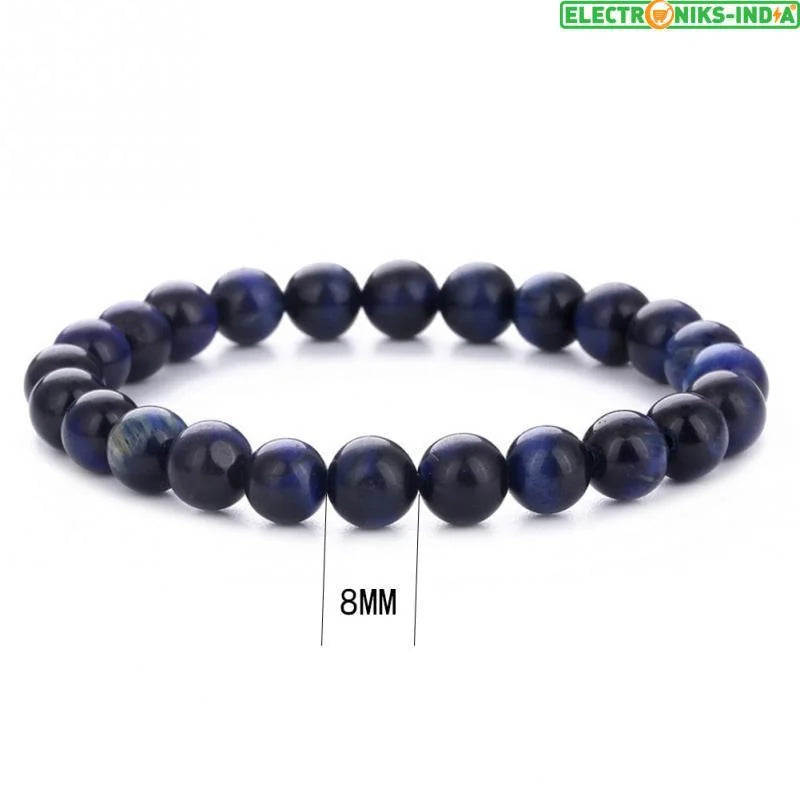 Navatulya® buddha bracelets blue tiger eyes beads bracelet - on sale