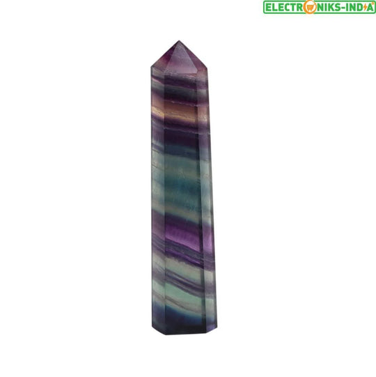 Navatulya® natural fluorite colorful striped crystal healing stone - on sale
