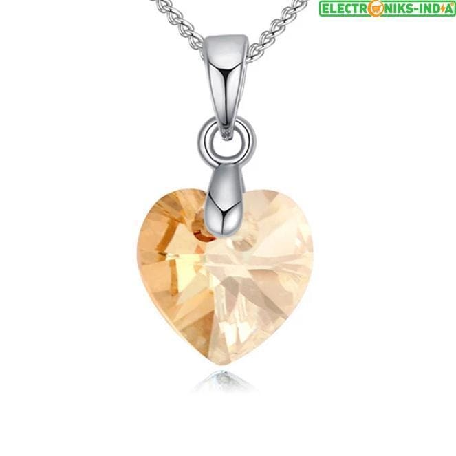 Navatulya® swarovski mini heart necklaces pendant crystals - on sale