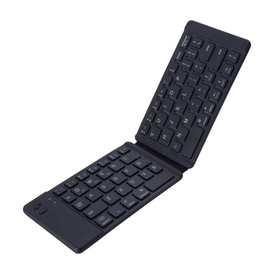 Portable light-handy mini wireless bluetooth folding keyboard foldable wireless keypad for ios/android/windows ipad tablet and phone - free