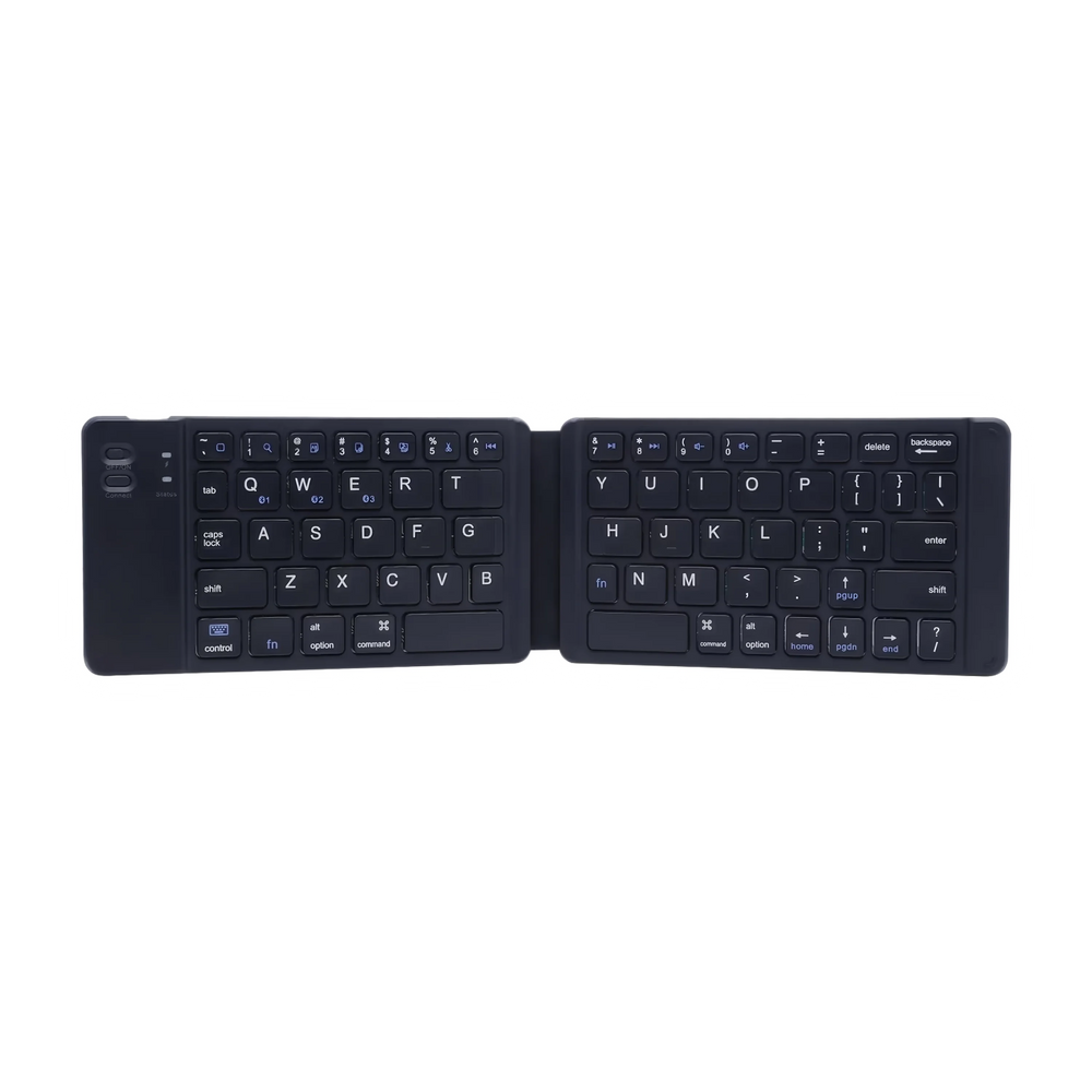 Portable light-handy mini wireless bluetooth folding keyboard foldable wireless keypad for ios/android/windows ipad tablet and phone - free