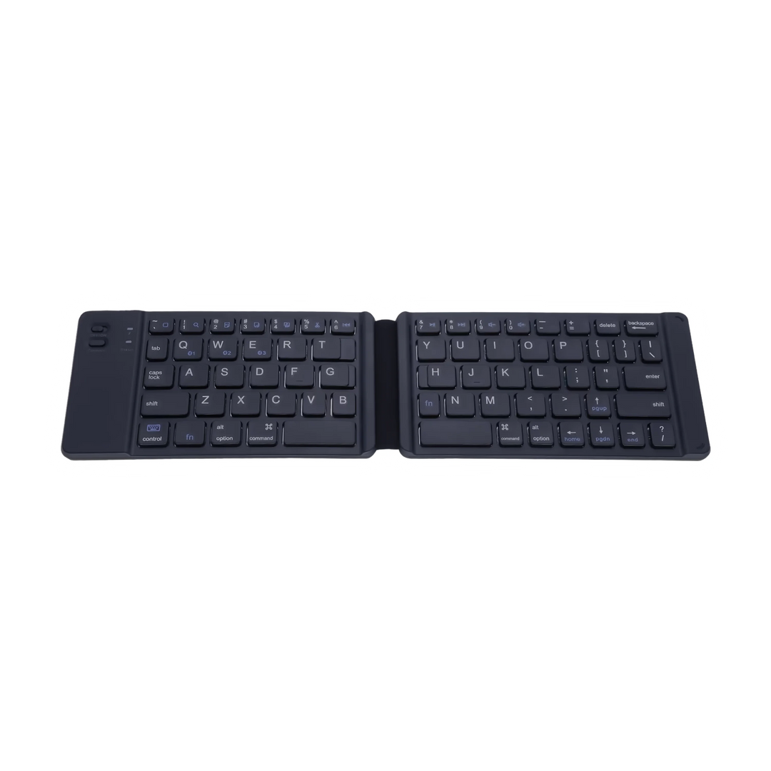 Portable light-handy mini wireless bluetooth folding keyboard foldable wireless keypad for ios/android/windows ipad tablet and phone - free