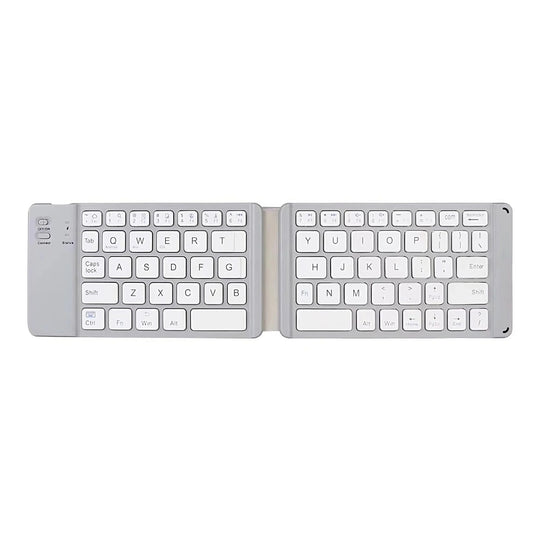 Portable light-handy mini wireless bluetooth folding keyboard foldable wireless keypad for ios/android/windows ipad tablet and phone - free