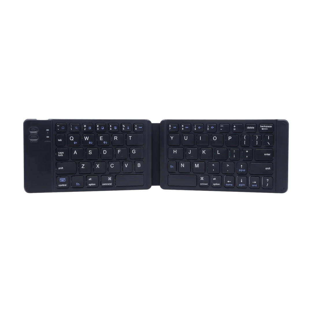 Portable light-handy mini wireless bluetooth folding keyboard foldable wireless keypad for ios/android/windows ipad tablet and phone - free