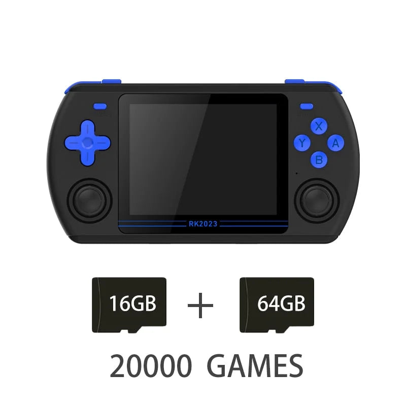 Powkiddy rk2023 retro handheld video game console 3.5 inch 4:3 ips screen rk3566 chip with dual speaker - ₹9,999