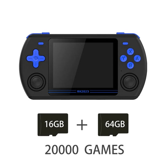 Powkiddy rk2023 retro handheld video game console 3.5 inch 4:3 ips screen rk3566 chip with dual speaker - ₹9,999