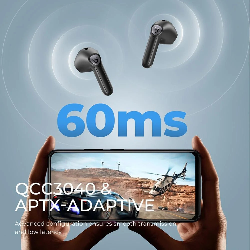 Soundpeats air3 air 3 wireless earphones qcc3040 bluetooth v5.2 earbuds aptx-adaptive 4 mics+cvc noise cancellation in-ear detection - 