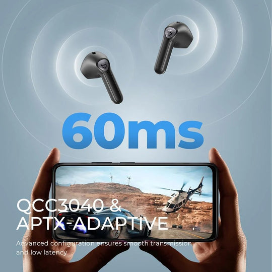Soundpeats air3 air 3 wireless earphones qcc3040 bluetooth v5.2 earbuds aptx-adaptive 4 mics+cvc noise cancellation in-ear detection - 