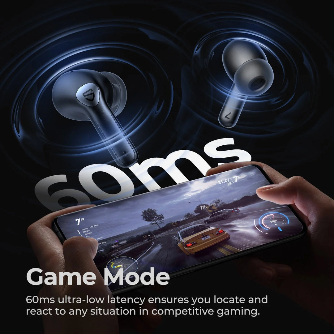 Soundpeats air3 pro hybrid anc noise cancelling bluetooth v5.2 wireless earbuds with qcc3046 aptx-adaptive gaming mode earphones - ₹4,999