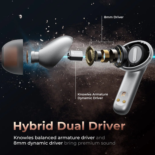 Soundpeats h2 hybrid driver true wireless earphones qcc3040 aptx-adaptive bluetooth earbuds with 4 mics cvc 8.0 noise reduction - ₹9,999