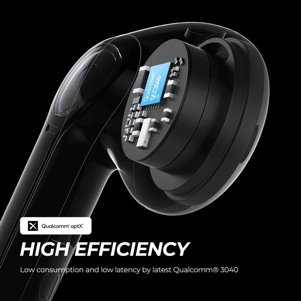 Soundpeats trueair2+ (plus) wireless earphones qcc3040 aptx-adaptive bluetooth v5.2 earbuds 4-mic cvc 8.0 noise cancellation game mode - 