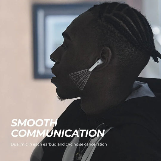 Soundpeats trueair2+ (plus) wireless earphones qcc3040 aptx-adaptive bluetooth v5.2 earbuds 4-mic cvc 8.0 noise cancellation game mode - 