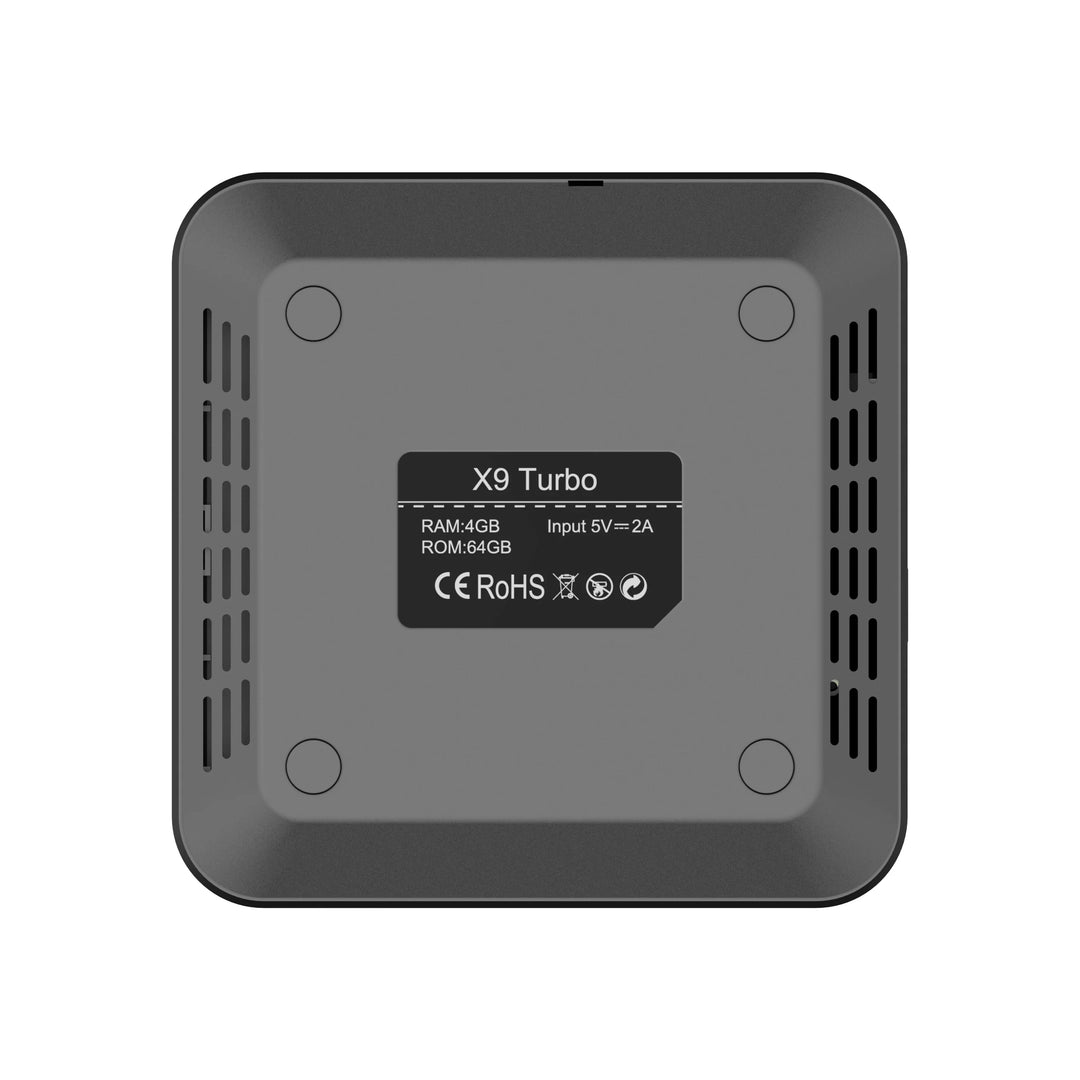 X9 Turbo Android TV Box: 4K UHD 4GB RAM 64GB Storage WiFi & BT 5.0 ...