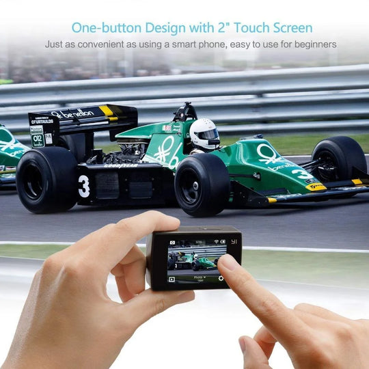 Yi discovery action camera 4k 20fps sports cam 8mp 16mp with 2.0 touchscreen built-in wi-fi 150 degree ultra wide angle - on sale