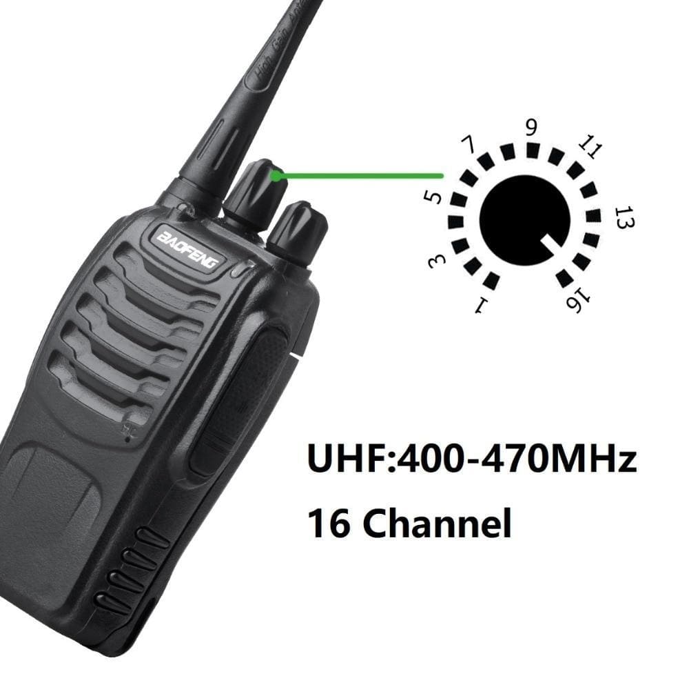 2pcs baofeng bf-888s portable walkie talkie 16ch bf 888s two way radio uhf 400-470mhz 2 pcs hunting transceiver with earphone - on sale